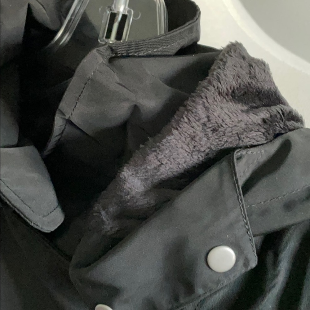 Avec Les Filles Long Black Rain Jacket - Picture 7 of 10